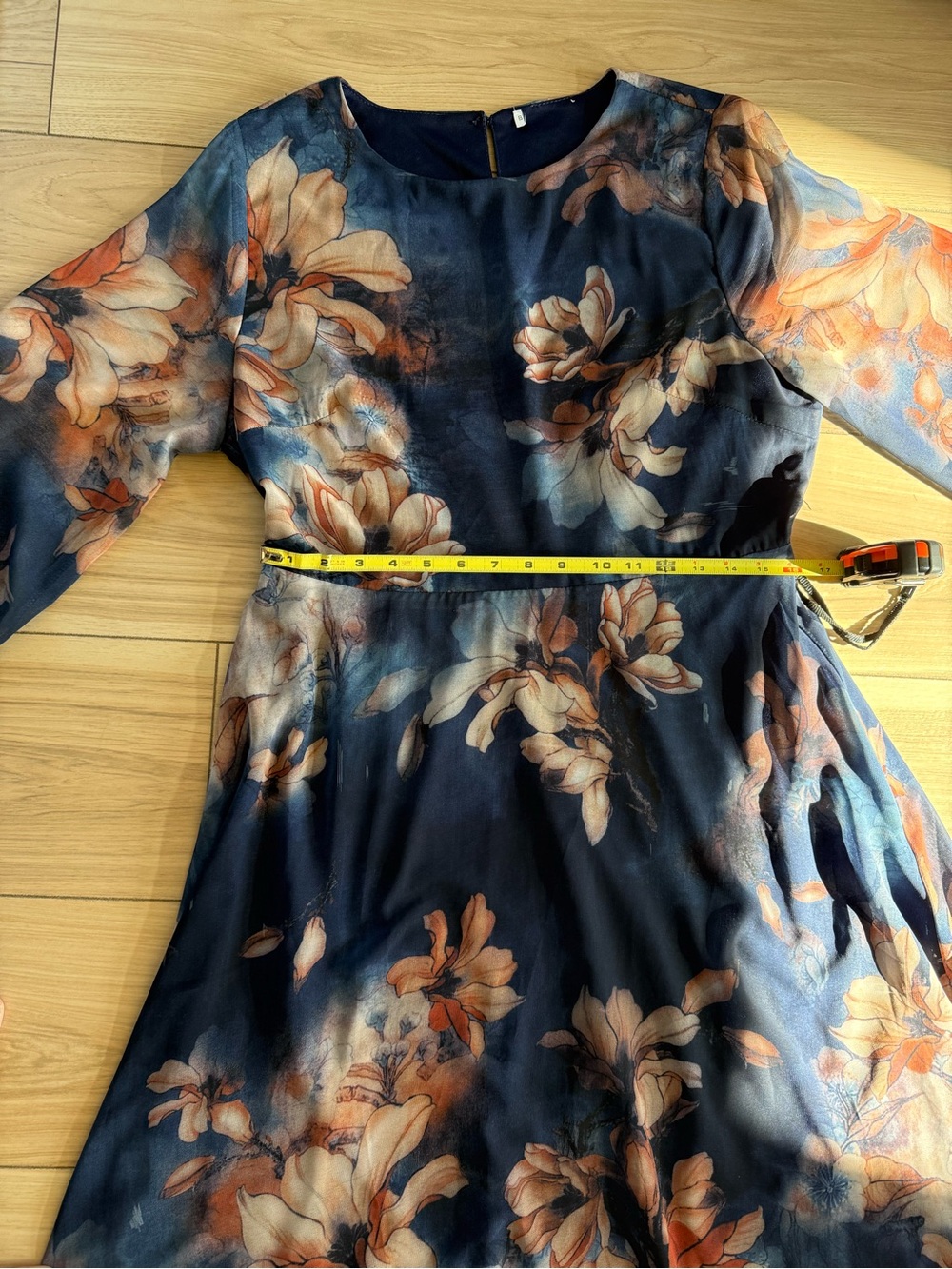 Baltic Born Rebecca Maxi Dress Dark Blue Floral XL - Picture 3 of 9
